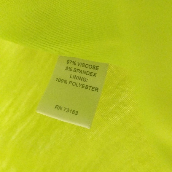 Cable & Gauge Lime Sleeveless Ruched Tunic Length Top L - Picture 4 of 6